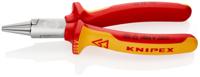 22-06-160 Knipex 20 06 Round Nose Pliers, 160 mm Overall, Pointed, Straight Tip, VDE/1000V, 30mm Jaw