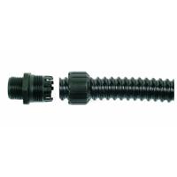 7tca296060r0105-xf16m16d Adaptaflex Straight, Conduit Fitting, 16mm Nominal Size, M16, Nylon 66, Black IP65 rating