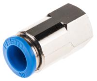 qsf-14-10-b Festo QS Series Straight Threaded Adaptor, G 1/4 Female to Push In 10 mm, Threaded-to-Tube Connection Style, 153028