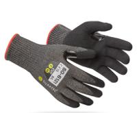 50-6121 Tilsatec Black, Grey Tilsatec RhinoYarn Cut Resistant Gloves, Size 10, Nitrile Foam Coating