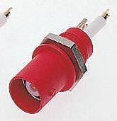 679764-22 Staubli, Jack Panel Mount BNC Connector, Solder Termination, Straight Body