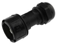 185-0a1021-p0301 ABB 3 Pole IP68 Rating Cable Mount Male Mains Inline Connector Rated At 16A