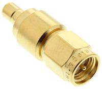 j01155a0021 Telegartner Straight RF Adapter SMA Plug to SMB Plug