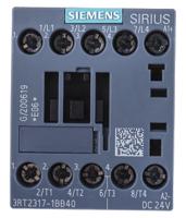 3rt2317-1bb40 Siemens Sirius Innovation 3RT2 4 Pole Contactor, 4NO, 12 A, 5.5 kW (AC3), 24 V dc Coil
