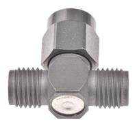 r125780001 Radiall Tee 50Ω RF Adapter SMA Plug to SMA Socket 18GHz