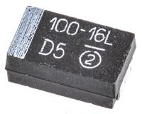 293d107x9016d2te3 Vishay 100μF MnO2 Tantalum Capacitor 16V dc, 293D Series