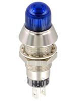 174s816b1b91gcl1 Sloan Blue Panel Mount Indicator, 5 → 28V dc, 8.2mm Mounting Hole Size, FASTON Termination, IP68