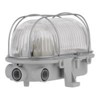 145969 RoBust Bulkhead E27 Oval S Grey IP44