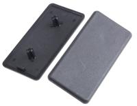 767-5604 RS PRO Black End Cap, 40 x 80 mm Strut Profile, 8mm Groove