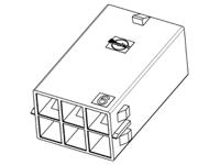 105411-0102 Molex, 105411 Male PCB Connector Housing, 5.7mm Pitch, 2 Way, 2 Row