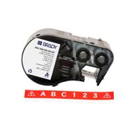 m4c-500-595-rd-wt Brady B-595 on White on Red Label, 12.70 mm Width