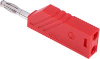 934100101 Hirschmann Test & Measurement Red Male Banana Plug, 4 mm Connector, Screw Termination, 16A, 60V dc, Nickel Plating