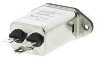 fn9222b-6-06 Schaffner 6A, 250 V ac Male Panel Mount IEC Inlet Filter FN9222B-6-06, Faston None Fuse