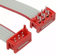 2205069-3 TE Connectivity Micro-MaTch Series Flat Ribbon Cable, 6-Way, 1.27mm Pitch, 200.5mm Length, Micro-MaTch IDC to