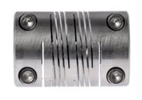 703253232 Huco Beam Coupling, 25mm Outside Diameter, 10mm Bore, 38.1mm Length Coupler