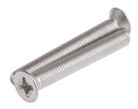 914-1835 RS PRO Pozidriv M6 Countersunk A2 304 Stainless Steel Machine Screws DIN 965Z x 45.0mm