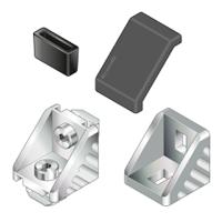 3842523511 Bosch Rexroth M4 Angle Bracket, Connecting Component, Strut Profile 20 mm, Groove Size 6mm