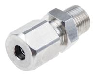 123-5564 RS PRO 1/8 NPT Compression Fitting for Use with Thermocouple or PRT Probe, 3/16in Probe, RoHS Compliant Standard