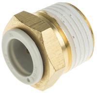 kq2h12-04as SMC Pneumatic Straight Threaded-to-Tube Adapter, R 1/2 Male, Push In 12 mm
