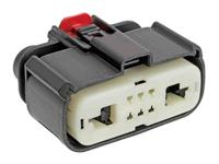 1600783006 Molex, MX150 Connector Housing Socket Cable Mount 8 Way, Crimp Termination