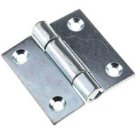50-7-3581 Pinet Steel Butt Hinge, Screw Fixing, 50mm x 50mm x 2mm