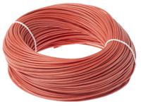 50104 Lapp ÖLFLEX HEAT Series Red 1 mm² Hook Up Wire, 17 AWG, 19/0.25 mm, 100m, Silicone Insulation,