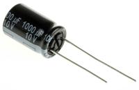 eeufr1a102 Panasonic 1000μF Aluminium Electrolytic Capacitor 10V dc, Radial, Through Hole - EEUFR1A102