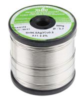 sn965-ag3-cu05-710-a11-500g MBO Wire, 0.7 mm Lead Free Solder, 217 °C Melting Point