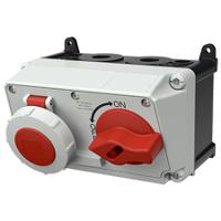 7636 MENNEKES Switchable IP67 Industrial Interlock 5P, Earthing Position 6h, 32A, 400 V