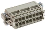 09200162612 HARTING Heavy Duty Power Connector Insert, 16A, Male, Han A Series, 16 Contacts