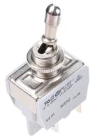 641h2-1v APEM Toggle Switch, Panel Mount, On-Off, DPST, Tab Terminal