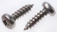522-1325 RS PRO Plain Stainless Steel Pan Head Self Tapping Screw, N°4 x 3/8in Long 9.5mm Long