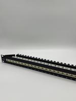 j02023s0051 Telegartner Telegartner Data Series Cat6 24 Port RJ11, RJ12, RJ45 RJ Patch Panel Shielded 1U Black