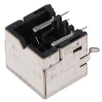 5749181-1 TE Connectivity 4 Pole Right Angle Miniature Din Socket, Female, Through Hole
