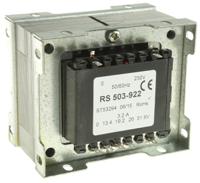503-922 RS PRO 102VA 1 Output Chassis Mounting Transformer, 13.4V ac, IEC 61558-2-6