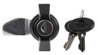 146-1796 RS PRO Clear Cabinet Lock, 24.5mm Panel-to-Tongue, 22.2 x 20.2mm Cutout, Key Unlock