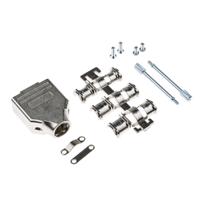 mhdm9-k MH Connectors MHDM Series Zinc D Sub Backshell, 9 Way, Strain Relief
