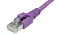 65386200dy Dätwyler Cables, 3m Cat6a, Purple RJ45 to Male RJ45 Male, S/FTP, Terminated PVC Sheath