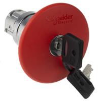 zb4bs964 Schneider Electric Harmony Emergency Button, Key Reset, Red 60mm Mushroom Head