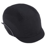 abt000-001-100 JSP Black Micro Safety Cap, HDPE Protective Material