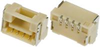 502386-0470 Molex CLIK-Mate Series Right Angle Surface Mount PCB Socket, 4-Contact, 1-Row, 1.25mm Pitch, Solder Termination