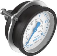 fma-50-10-14-en Festo G 1/4 Analogue Pressure Gauge 10bar Back Entry 50mm Outside Diameter