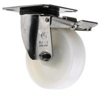 17130-fr LAG Braked Swivel Castor Wheel, 150kg Capacity, 100mm Wheel