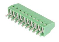 790-1124 RS PRO PCB Terminal Block, 10-Contact, 2.54mm Pitch, Through Hole Mount, 1-Row, Screw Termination