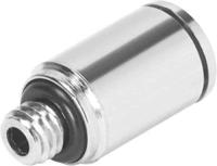 npqm-dk-m5-q6-p10 Festo Straight Threaded Adaptor, M5 Male to Push In 6 mm, Threaded-to-Tube Connection Style, 558658