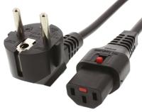 il13-eu1-h05-3100-200 Schaffner IEC C13 Socket to CEE 7/7 Plug Power Cord, 2m