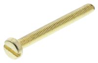 483-1432 RS PRO Slot M3 Pan Brass Machine Screws DIN 85 x 30.0mm