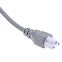 626-6767 RS PRO Straight IEC C5 Socket to Straight CEE 7/7 Plug Power Cord, 1.5m