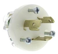 hbl2321 Hubbell USA Mains Plug, 20A Black, Cable Mount Nylon Screw, 250 V