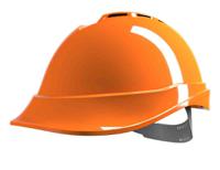 gv661-0000000-000 MSA Safety V-Gard 200 Orange Safety Helmet, AdjustableVentilated